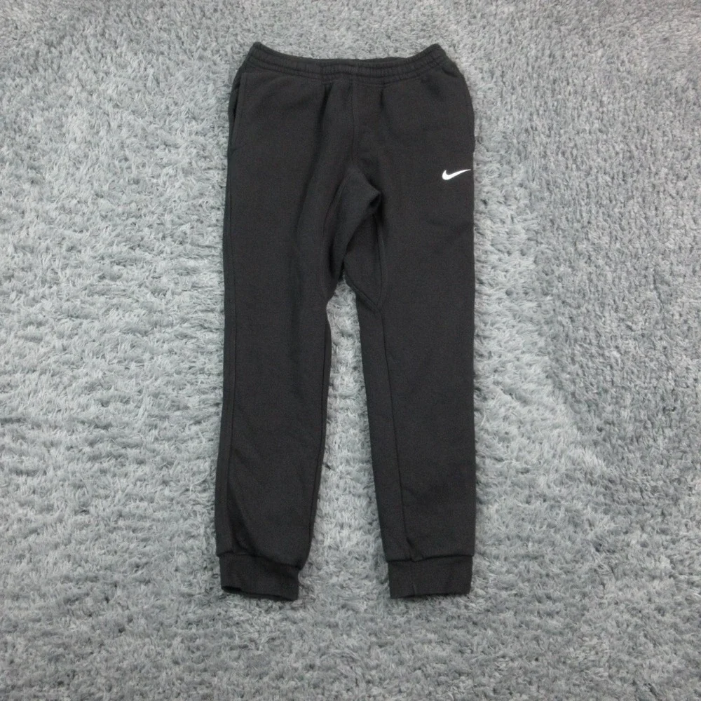 Nike Pants Womens Small Black Club Fleece Joggers Sweatpants Ankle 27x26.5*